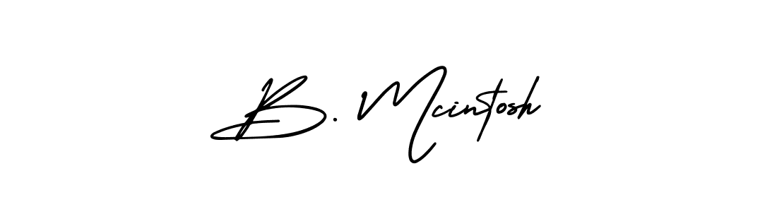 How to make B. Mcintosh signature? AmerikaSignatureDemo-Regular is a professional autograph style. Create handwritten signature for B. Mcintosh name. B. Mcintosh signature style 3 images and pictures png