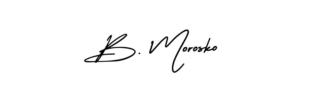 Best and Professional Signature Style for B. Morosko. AmerikaSignatureDemo-Regular Best Signature Style Collection. B. Morosko signature style 3 images and pictures png