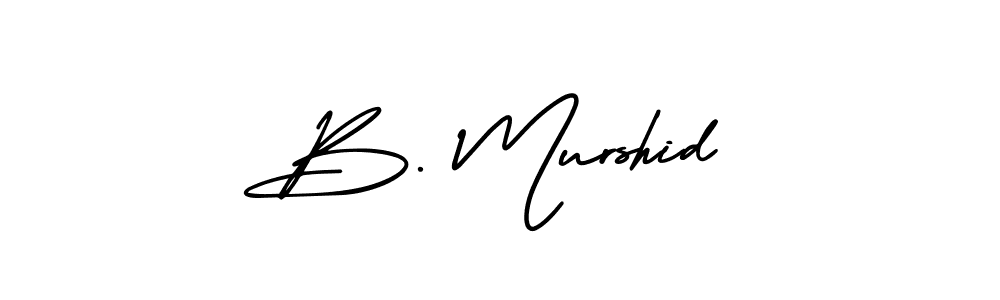 AmerikaSignatureDemo-Regular is a professional signature style that is perfect for those who want to add a touch of class to their signature. It is also a great choice for those who want to make their signature more unique. Get B. Murshid name to fancy signature for free. B. Murshid signature style 3 images and pictures png