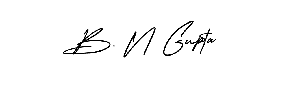 Similarly AmerikaSignatureDemo-Regular is the best handwritten signature design. Signature creator online .You can use it as an online autograph creator for name B. N Gupta. B. N Gupta signature style 3 images and pictures png