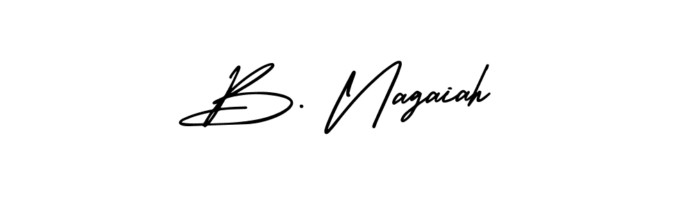 AmerikaSignatureDemo-Regular is a professional signature style that is perfect for those who want to add a touch of class to their signature. It is also a great choice for those who want to make their signature more unique. Get B. Nagaiah name to fancy signature for free. B. Nagaiah signature style 3 images and pictures png