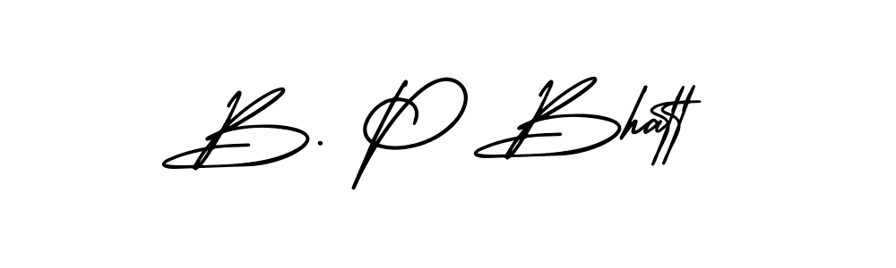 Make a beautiful signature design for name B. P Bhatt. Use this online signature maker to create a handwritten signature for free. B. P Bhatt signature style 3 images and pictures png