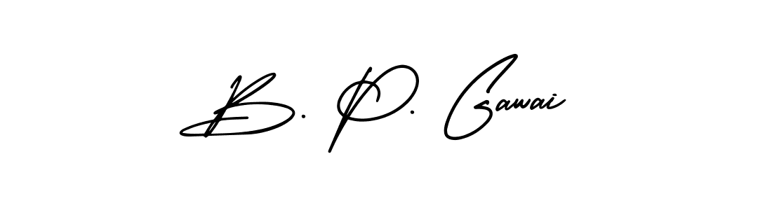 Best and Professional Signature Style for B. P. Gawai. AmerikaSignatureDemo-Regular Best Signature Style Collection. B. P. Gawai signature style 3 images and pictures png
