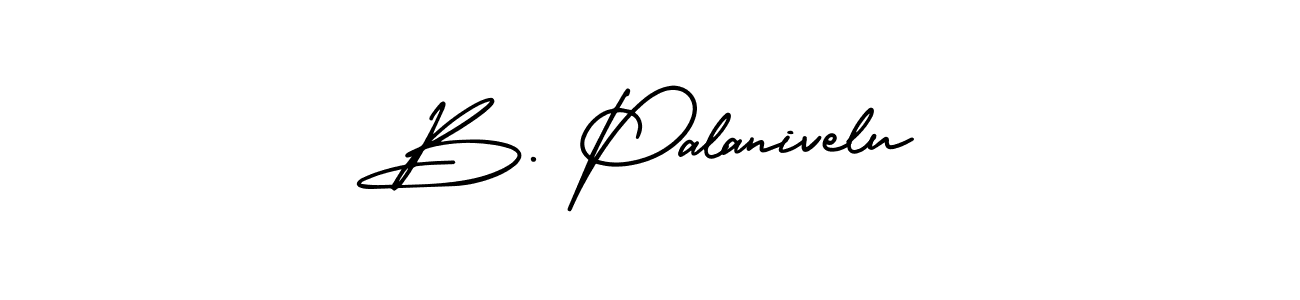 Make a beautiful signature design for name B. Palanivelu. With this signature (AmerikaSignatureDemo-Regular) style, you can create a handwritten signature for free. B. Palanivelu signature style 3 images and pictures png