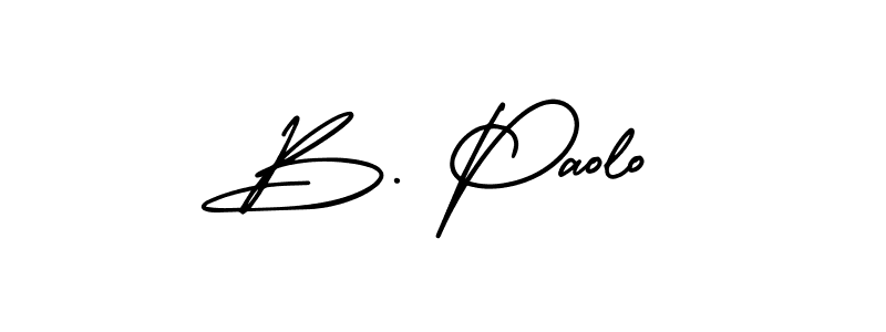 Similarly AmerikaSignatureDemo-Regular is the best handwritten signature design. Signature creator online .You can use it as an online autograph creator for name B. Paolo. B. Paolo signature style 3 images and pictures png