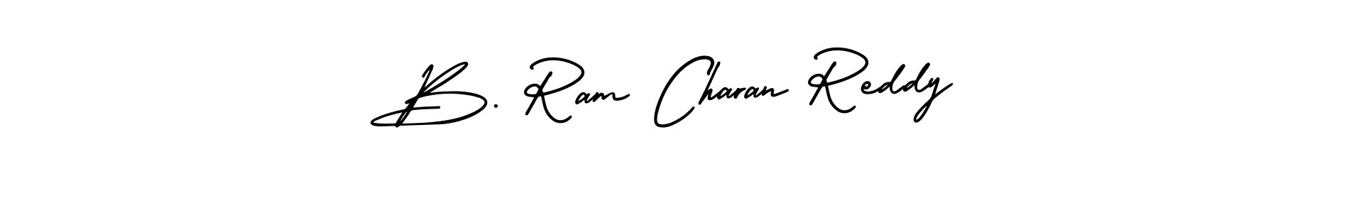 You should practise on your own different ways (AmerikaSignatureDemo-Regular) to write your name (B. Ram Charan Reddy) in signature. don't let someone else do it for you. B. Ram Charan Reddy signature style 3 images and pictures png