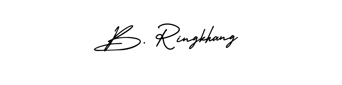 Best and Professional Signature Style for B. Ringkhang. AmerikaSignatureDemo-Regular Best Signature Style Collection. B. Ringkhang signature style 3 images and pictures png