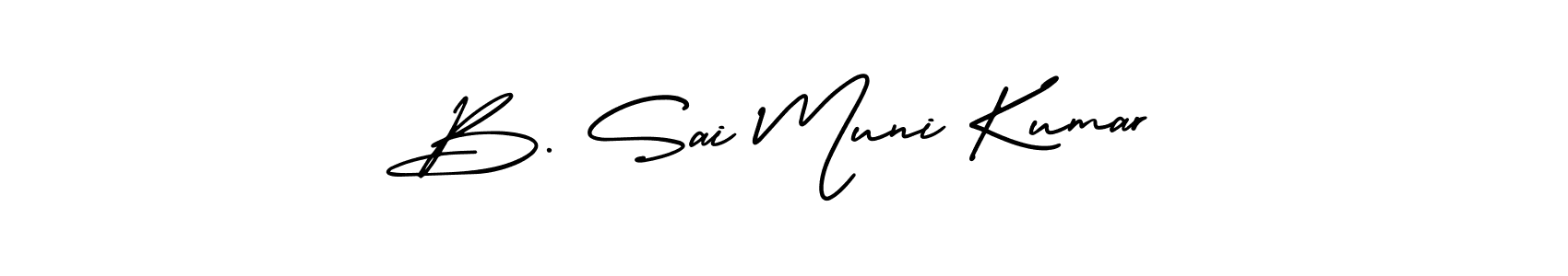 How to Draw B. Sai Muni Kumar signature style? AmerikaSignatureDemo-Regular is a latest design signature styles for name B. Sai Muni Kumar. B. Sai Muni Kumar signature style 3 images and pictures png