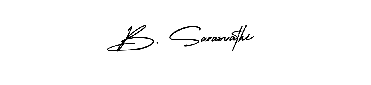 It looks lik you need a new signature style for name B. Sarasvathi. Design unique handwritten (AmerikaSignatureDemo-Regular) signature with our free signature maker in just a few clicks. B. Sarasvathi signature style 3 images and pictures png