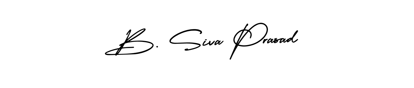 How to make B. Siva Prasad name signature. Use AmerikaSignatureDemo-Regular style for creating short signs online. This is the latest handwritten sign. B. Siva Prasad signature style 3 images and pictures png