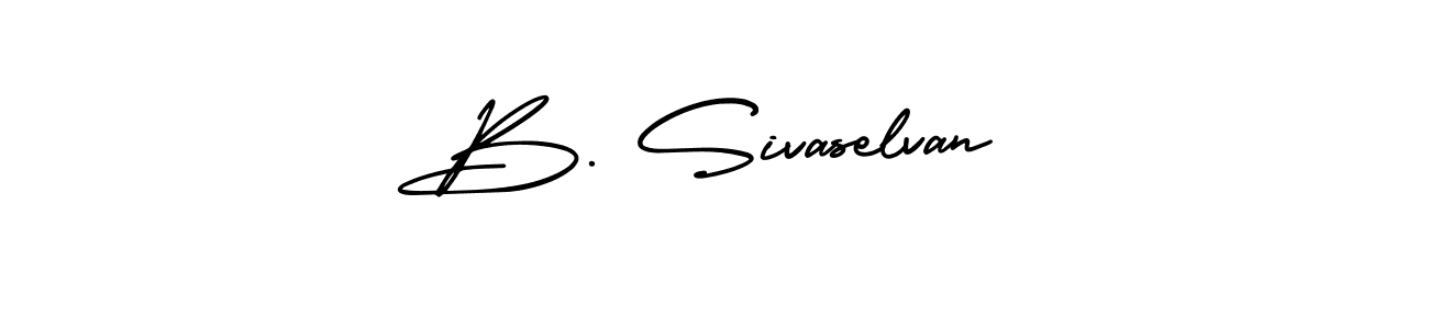 Check out images of Autograph of B. Sivaselvan name. Actor B. Sivaselvan Signature Style. AmerikaSignatureDemo-Regular is a professional sign style online. B. Sivaselvan signature style 3 images and pictures png