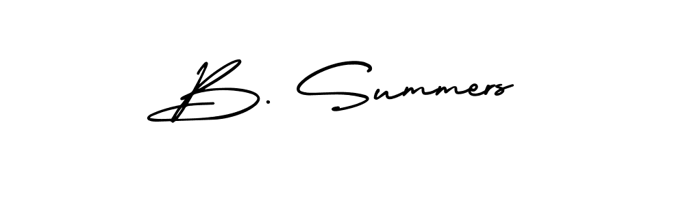 Similarly AmerikaSignatureDemo-Regular is the best handwritten signature design. Signature creator online .You can use it as an online autograph creator for name B. Summers. B. Summers signature style 3 images and pictures png