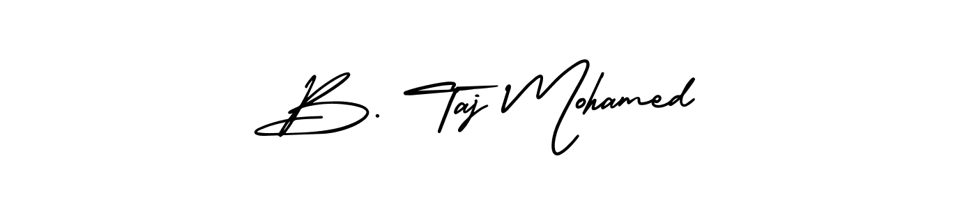 How to make B. Taj Mohamed signature? AmerikaSignatureDemo-Regular is a professional autograph style. Create handwritten signature for B. Taj Mohamed name. B. Taj Mohamed signature style 3 images and pictures png