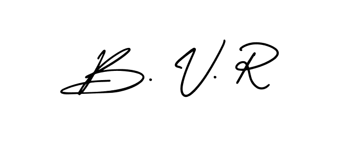 How to Draw B. V. R signature style? AmerikaSignatureDemo-Regular is a latest design signature styles for name B. V. R. B. V. R signature style 3 images and pictures png