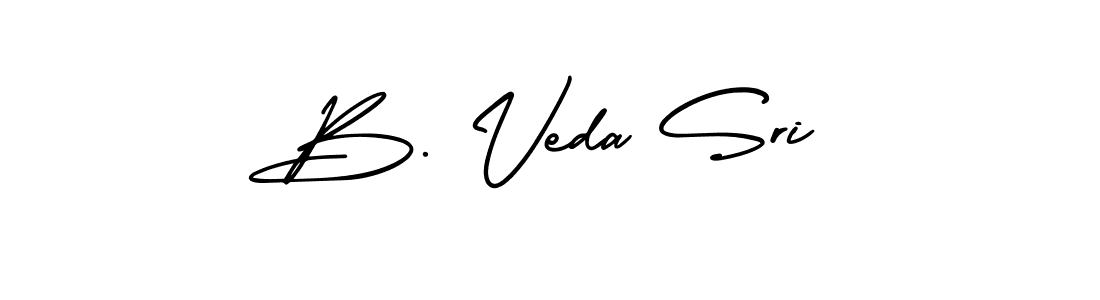 Make a beautiful signature design for name B. Veda Sri. With this signature (AmerikaSignatureDemo-Regular) style, you can create a handwritten signature for free. B. Veda Sri signature style 3 images and pictures png
