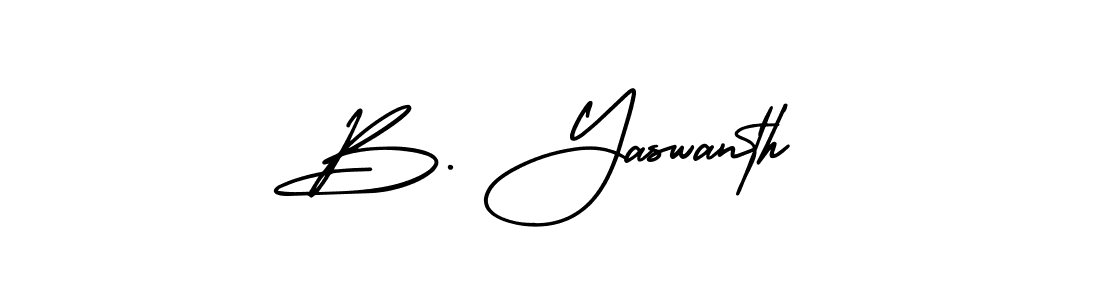 This is the best signature style for the B. Yaswanth name. Also you like these signature font (AmerikaSignatureDemo-Regular). Mix name signature. B. Yaswanth signature style 3 images and pictures png