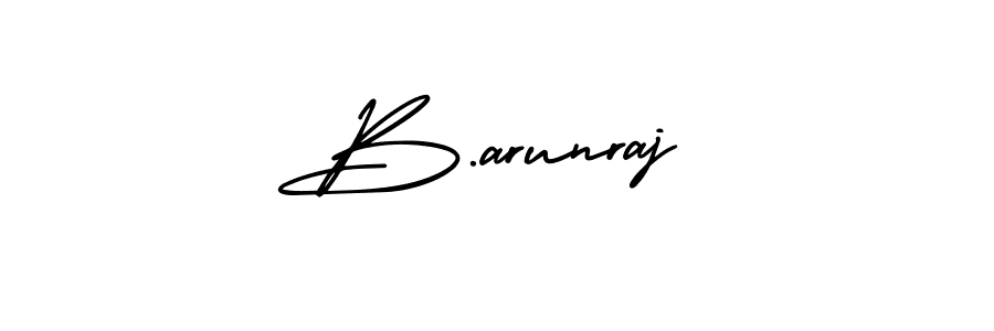 It looks lik you need a new signature style for name B.arunraj. Design unique handwritten (AmerikaSignatureDemo-Regular) signature with our free signature maker in just a few clicks. B.arunraj signature style 3 images and pictures png