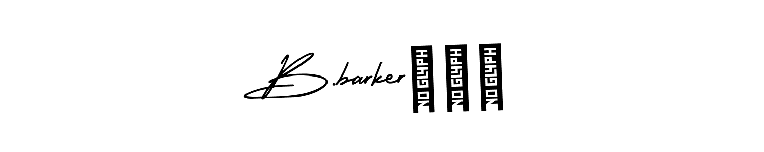 You should practise on your own different ways (AmerikaSignatureDemo-Regular) to write your name (B.barker¹⁸²) in signature. don't let someone else do it for you. B.barker¹⁸² signature style 3 images and pictures png