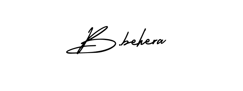 Use a signature maker to create a handwritten signature online. With this signature software, you can design (AmerikaSignatureDemo-Regular) your own signature for name B.behera. B.behera signature style 3 images and pictures png
