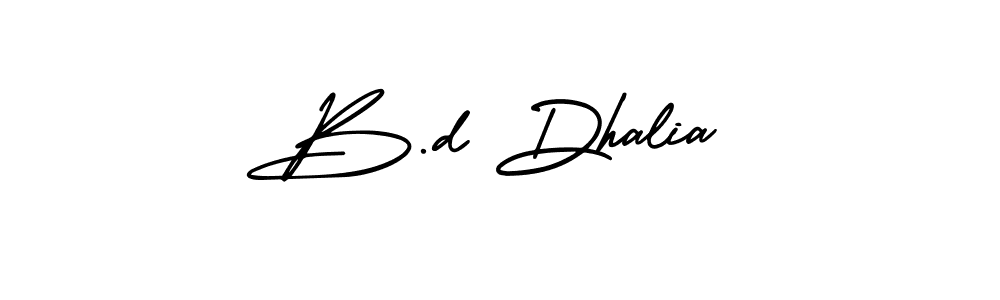 Make a short B.d Dhalia signature style. Manage your documents anywhere anytime using AmerikaSignatureDemo-Regular. Create and add eSignatures, submit forms, share and send files easily. B.d Dhalia signature style 3 images and pictures png