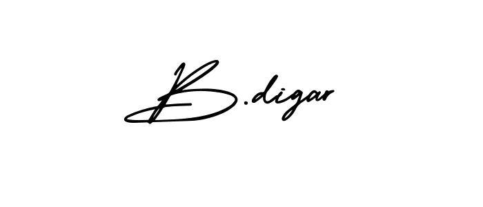 Also we have B.digar name is the best signature style. Create professional handwritten signature collection using AmerikaSignatureDemo-Regular autograph style. B.digar signature style 3 images and pictures png