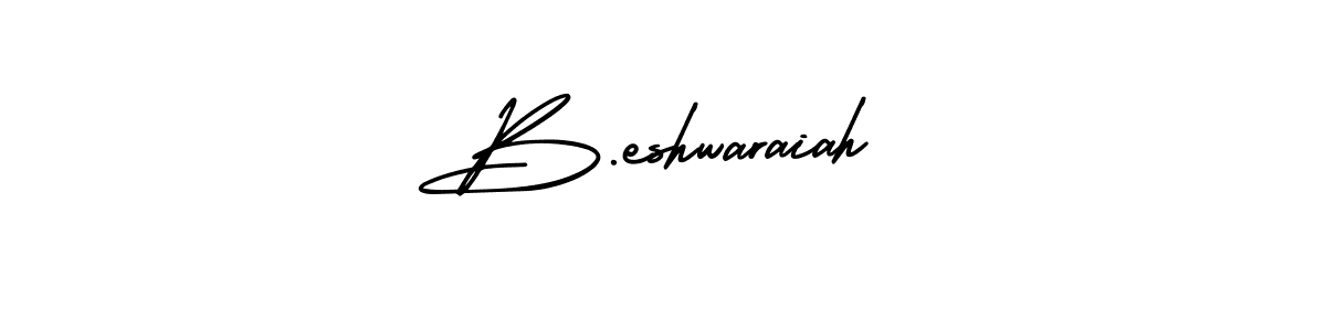 How to Draw B.eshwaraiah signature style? AmerikaSignatureDemo-Regular is a latest design signature styles for name B.eshwaraiah. B.eshwaraiah signature style 3 images and pictures png