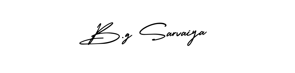 Design your own signature with our free online signature maker. With this signature software, you can create a handwritten (AmerikaSignatureDemo-Regular) signature for name B.g Sarvaiya. B.g Sarvaiya signature style 3 images and pictures png