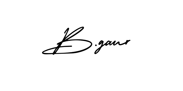 Design your own signature with our free online signature maker. With this signature software, you can create a handwritten (AmerikaSignatureDemo-Regular) signature for name B.gaur. B.gaur signature style 3 images and pictures png