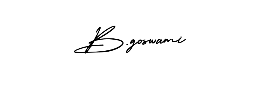 How to Draw B.goswami signature style? AmerikaSignatureDemo-Regular is a latest design signature styles for name B.goswami. B.goswami signature style 3 images and pictures png