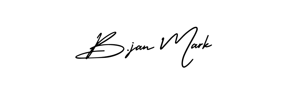 This is the best signature style for the B.jan Mark name. Also you like these signature font (AmerikaSignatureDemo-Regular). Mix name signature. B.jan Mark signature style 3 images and pictures png