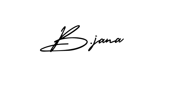 It looks lik you need a new signature style for name B.jana. Design unique handwritten (AmerikaSignatureDemo-Regular) signature with our free signature maker in just a few clicks. B.jana signature style 3 images and pictures png