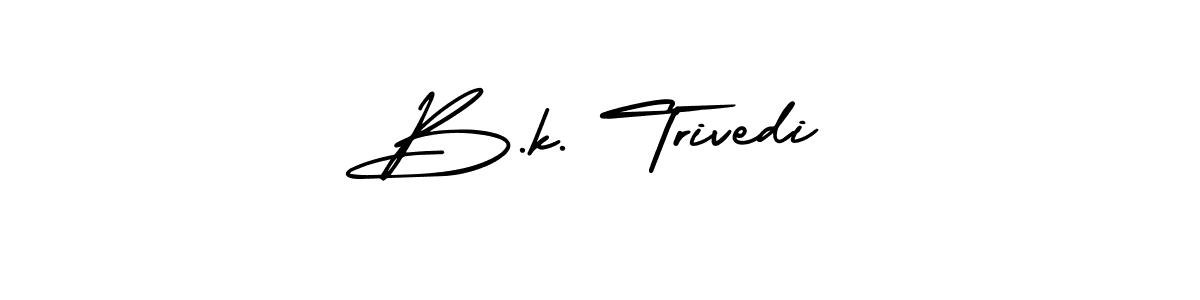 if you are searching for the best signature style for your name B.k. Trivedi. so please give up your signature search. here we have designed multiple signature styles  using AmerikaSignatureDemo-Regular. B.k. Trivedi signature style 3 images and pictures png