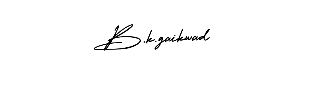 How to make B.k.gaikwad name signature. Use AmerikaSignatureDemo-Regular style for creating short signs online. This is the latest handwritten sign. B.k.gaikwad signature style 3 images and pictures png