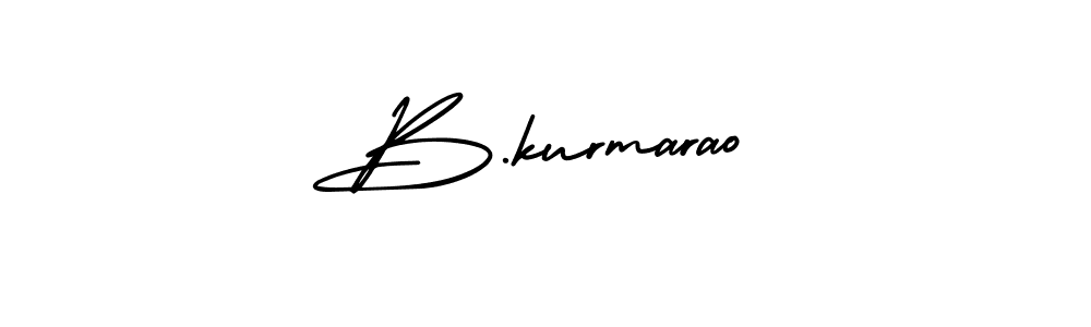 Create a beautiful signature design for name B.kurmarao. With this signature (AmerikaSignatureDemo-Regular) fonts, you can make a handwritten signature for free. B.kurmarao signature style 3 images and pictures png