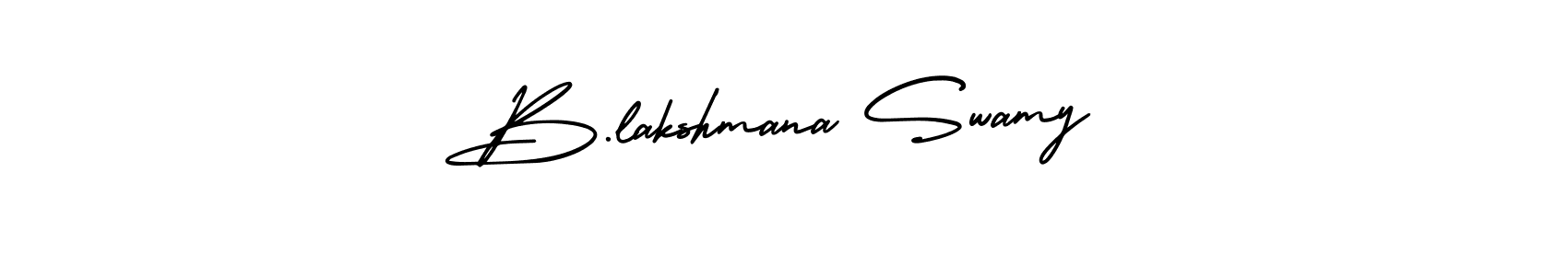 This is the best signature style for the B.lakshmana Swamy name. Also you like these signature font (AmerikaSignatureDemo-Regular). Mix name signature. B.lakshmana Swamy signature style 3 images and pictures png