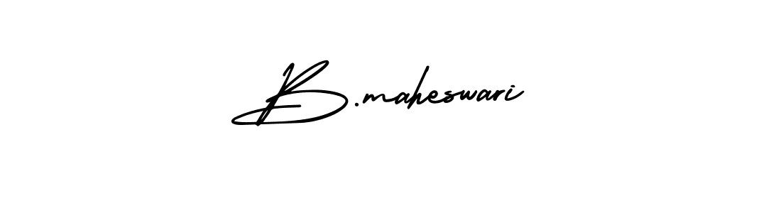 if you are searching for the best signature style for your name B.maheswari. so please give up your signature search. here we have designed multiple signature styles  using AmerikaSignatureDemo-Regular. B.maheswari signature style 3 images and pictures png