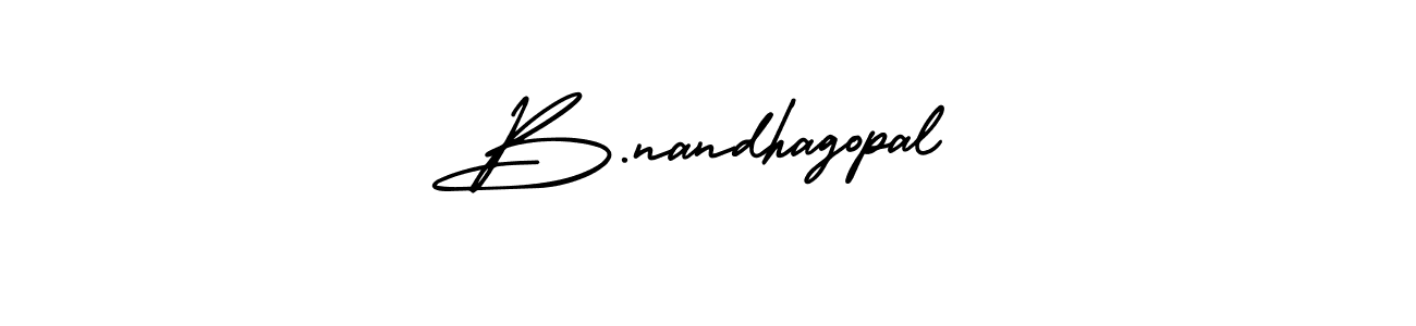 AmerikaSignatureDemo-Regular is a professional signature style that is perfect for those who want to add a touch of class to their signature. It is also a great choice for those who want to make their signature more unique. Get B.nandhagopal name to fancy signature for free. B.nandhagopal signature style 3 images and pictures png