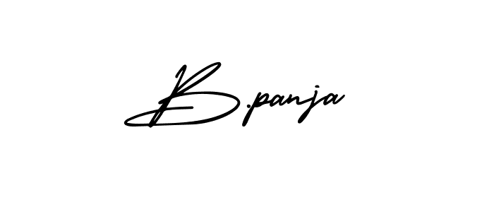 Similarly AmerikaSignatureDemo-Regular is the best handwritten signature design. Signature creator online .You can use it as an online autograph creator for name B.panja. B.panja signature style 3 images and pictures png