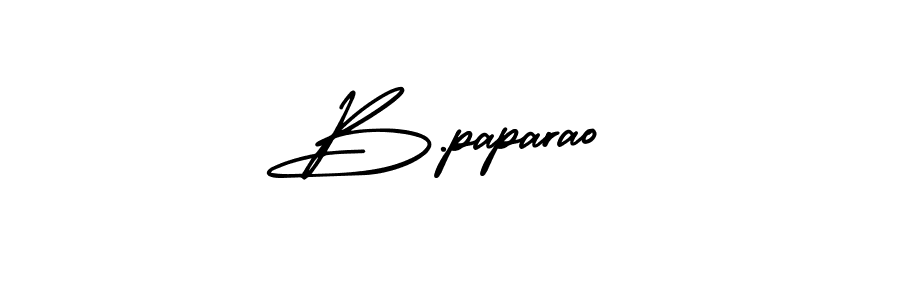 AmerikaSignatureDemo-Regular is a professional signature style that is perfect for those who want to add a touch of class to their signature. It is also a great choice for those who want to make their signature more unique. Get B.paparao name to fancy signature for free. B.paparao signature style 3 images and pictures png