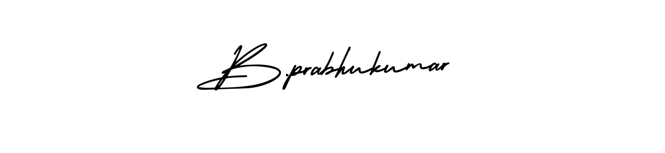 Create a beautiful signature design for name B.prabhukumar. With this signature (AmerikaSignatureDemo-Regular) fonts, you can make a handwritten signature for free. B.prabhukumar signature style 3 images and pictures png