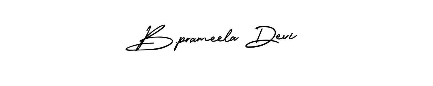 How to Draw B.prameela Devi signature style? AmerikaSignatureDemo-Regular is a latest design signature styles for name B.prameela Devi. B.prameela Devi signature style 3 images and pictures png