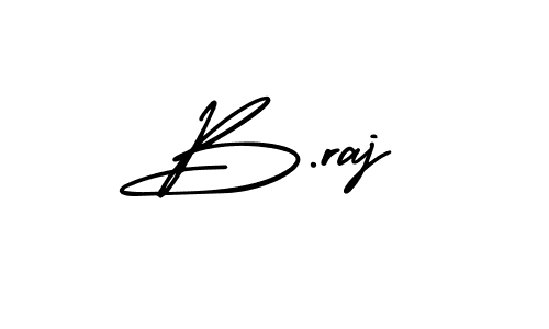 The best way (AmerikaSignatureDemo-Regular) to make a short signature is to pick only two or three words in your name. The name B.raj include a total of six letters. For converting this name. B.raj signature style 3 images and pictures png