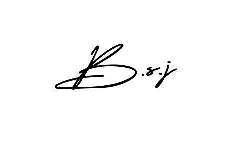 B.s.j stylish signature style. Best Handwritten Sign (AmerikaSignatureDemo-Regular) for my name. Handwritten Signature Collection Ideas for my name B.s.j. B.s.j signature style 3 images and pictures png