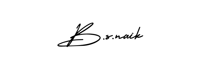 You should practise on your own different ways (AmerikaSignatureDemo-Regular) to write your name (B.s.naik) in signature. don't let someone else do it for you. B.s.naik signature style 3 images and pictures png