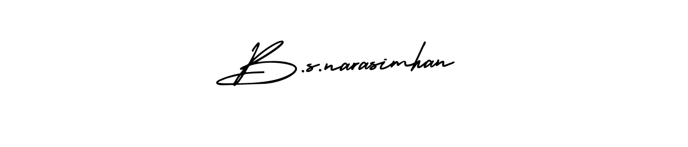 Make a beautiful signature design for name B.s.narasimhan. Use this online signature maker to create a handwritten signature for free. B.s.narasimhan signature style 3 images and pictures png