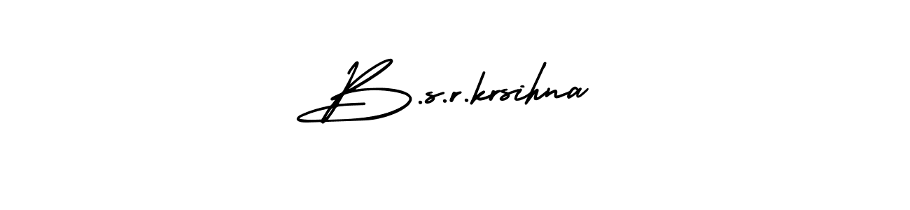 Create a beautiful signature design for name B.s.r.krsihna. With this signature (AmerikaSignatureDemo-Regular) fonts, you can make a handwritten signature for free. B.s.r.krsihna signature style 3 images and pictures png