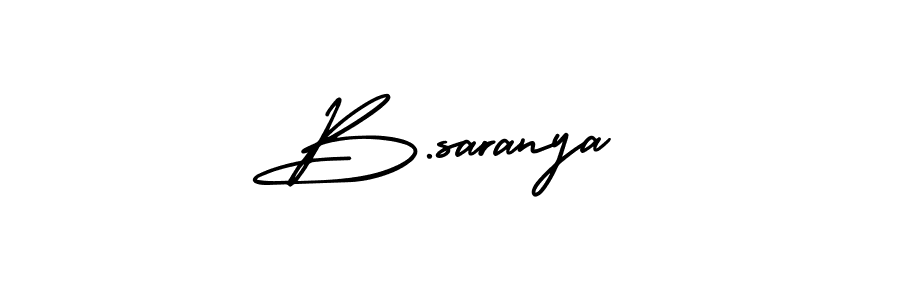 Check out images of Autograph of B.saranya name. Actor B.saranya Signature Style. AmerikaSignatureDemo-Regular is a professional sign style online. B.saranya signature style 3 images and pictures png