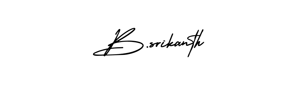 How to make B.srikanth signature? AmerikaSignatureDemo-Regular is a professional autograph style. Create handwritten signature for B.srikanth name. B.srikanth signature style 3 images and pictures png