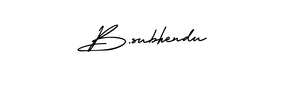 Design your own signature with our free online signature maker. With this signature software, you can create a handwritten (AmerikaSignatureDemo-Regular) signature for name B.subhendu. B.subhendu signature style 3 images and pictures png