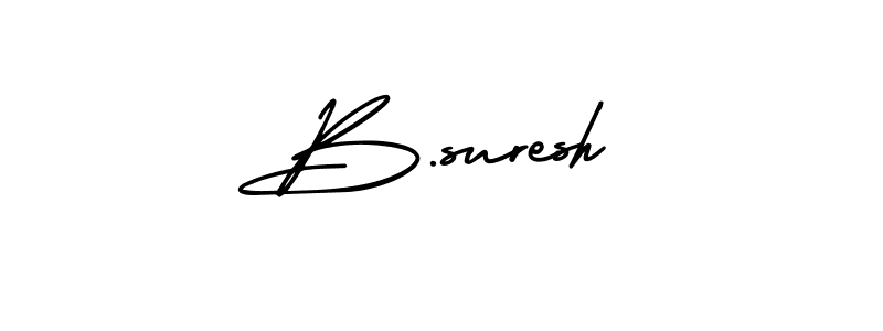 Make a beautiful signature design for name B.suresh. Use this online signature maker to create a handwritten signature for free. B.suresh signature style 3 images and pictures png